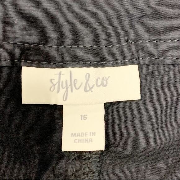 NWT Style & Co Black Core Shorts Mid Rise 7" Inseam Size 16 $39.50 - Picture 8 of 8